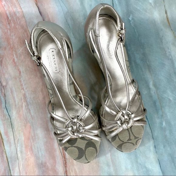 EUC Coach Joslin Wedge Sandal NICE!! - Picture 5 of 16